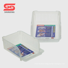 Useful ice cabinet plastic storage rack with good quality